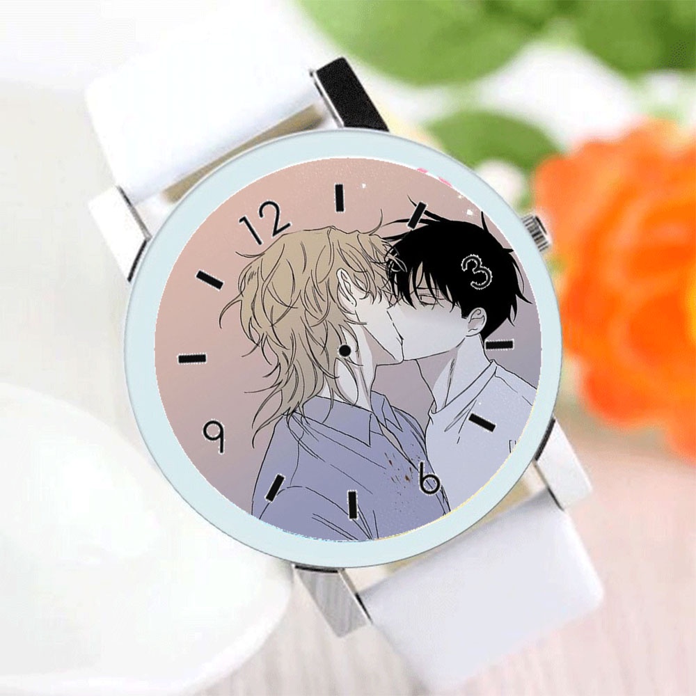 Đồng hồ đeo tay nam nữ in hình LOW TIDE IN TWILIGHT Đêm bên làn nước manhua BL anime chibi tiện lợi