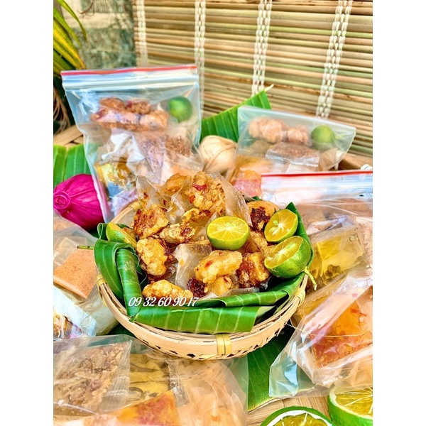 Bánh tráng dẻo ớt tóp mỡ Mạnh Hùng