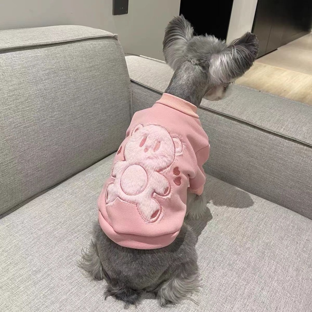 Áo Nỉ Chui Đầu Hình Chú Gấu Teddy / Corgi / Chú Chó Pug Dễ Thương Thời Trang Thu Đông Cho Cún Cưng