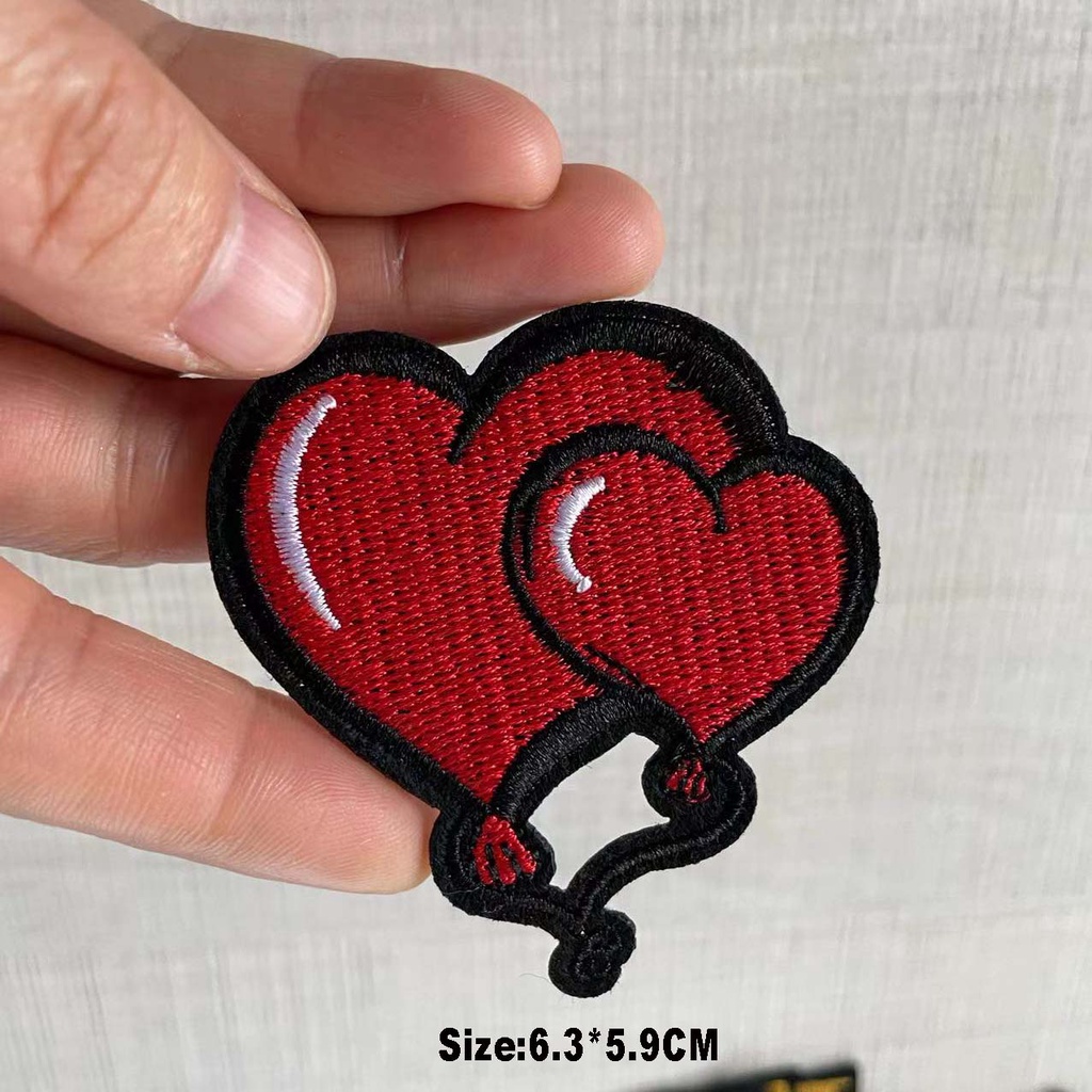 Sticker Ủi Thêu Hình Ngày Valentine 'S Day Dễ Thương