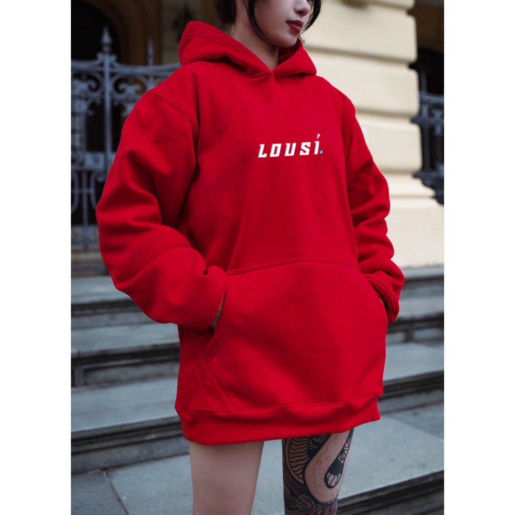 Áo hoodie LOUSI V2.0 unisex ullzang nỉ ngoại local brand - Áo khoác nỉ unisex 6 màu có form rộng XL - LOUSI.SG