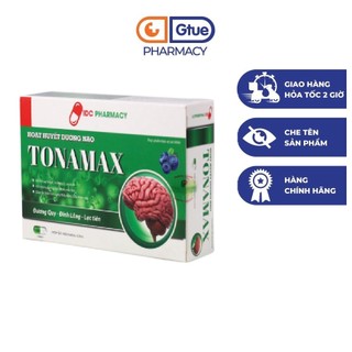 Viên Uống Bổ Não TONAMAX- Hộp 30 viên - Cải thiện trí nhớ Hoa Bằng Việt Mỹ