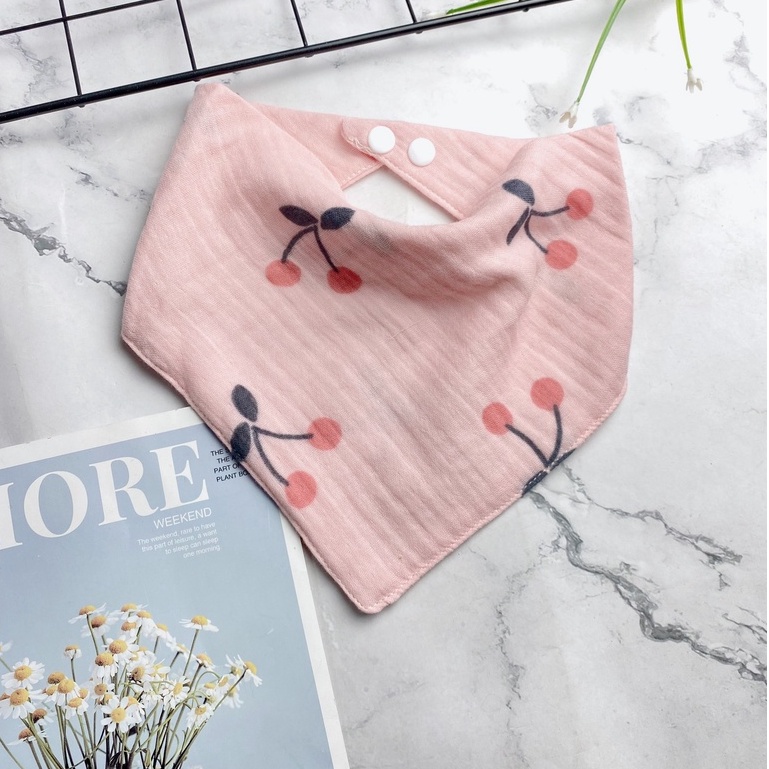 Yếm tam giác, yếm xô muslin, yếm dãi, khăn ăn dặm cho bé thoáng mát, thấm hút cực nhanh