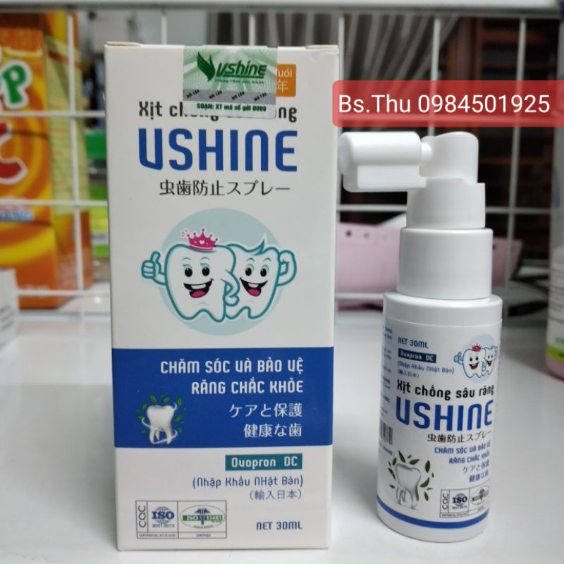 Xịt chống sâu răng Vshine 30ml hỗ trợ bảo vệ răng miệng, giúp làm sạch răng, thơm miệng dùng cho bé từ 1 tuổi