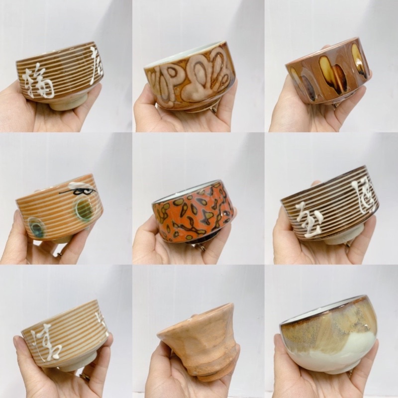 Ly gốm sứ Nhật size M7xC5.5cm_K1