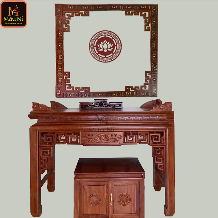 Sx - VIỀN GỖ trang trí dán bàn thờ, tủ thờ - MÂU NI- cho phòng thờ trang nghiêm
