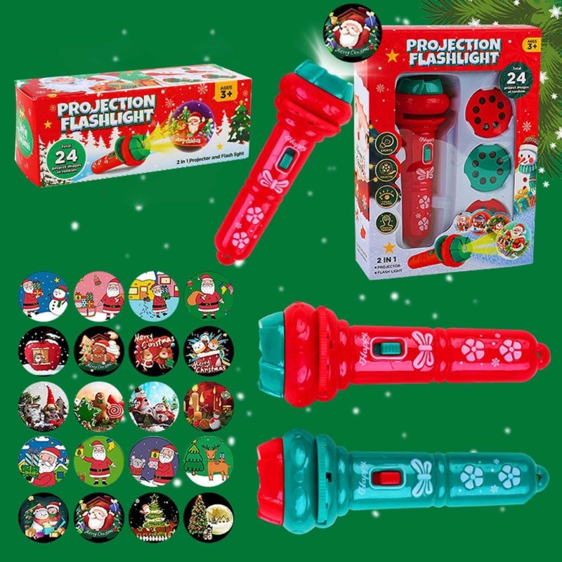 Đèn Pin Chiếu Đồ Chơi Ban Đêm Dạng Trượt