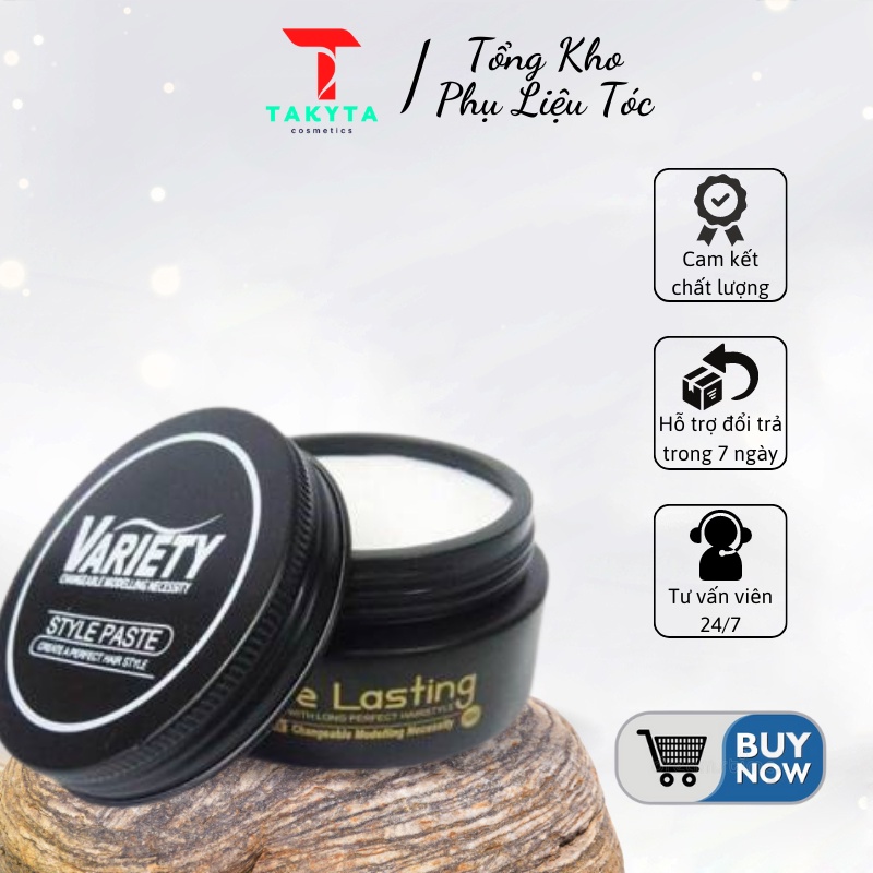 Sáp Vuốt Tóc Nam Variety Matte Lasting 100ml Giữ Nếp 24h [RẺ VÔ ĐỊCH]