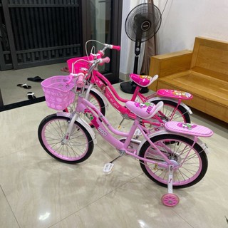 XE ĐẠP TRẺ EM 2 KHUNG CHO BÉ GÁI