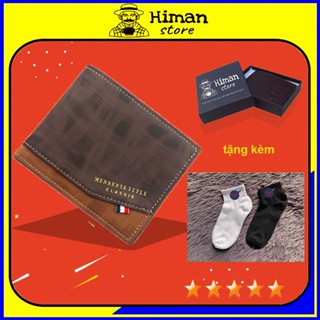 Ví nam bóp da lộn cao cấp mini nhỏ gọn phong cách Hàn quốc-VN120