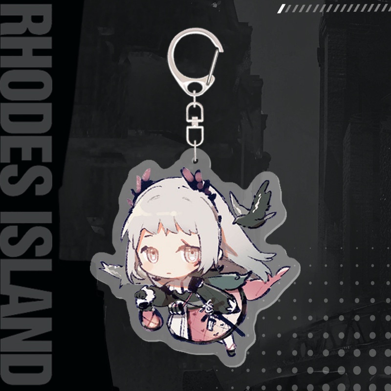 Móc Khóa Nhựa Acrylic Hình Nhân Vật Game Arknights YB2 BY2