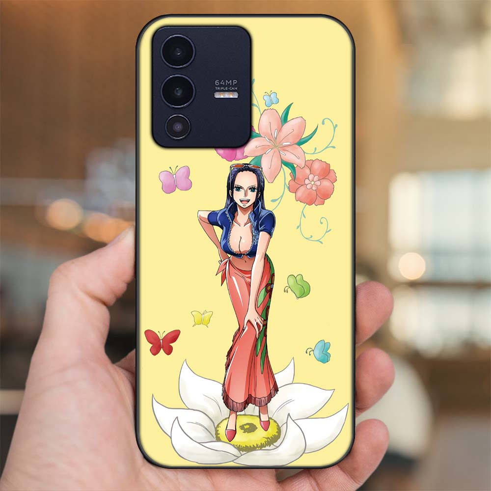 Ốp lưng Vivo V23 5G viền đen in hình Nico Robin One Piece Đảo Hải Tặc