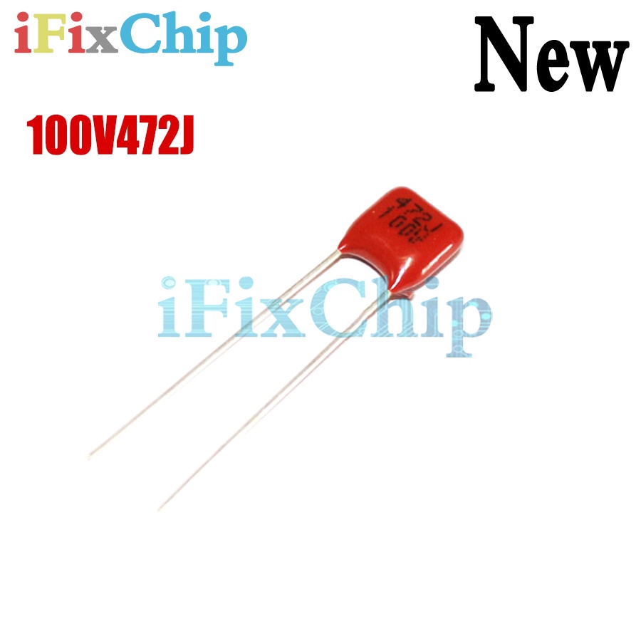10 Cái / lốc 100V472J Pitch 5MM 472J 100V CBB Polypropylen tụ điện