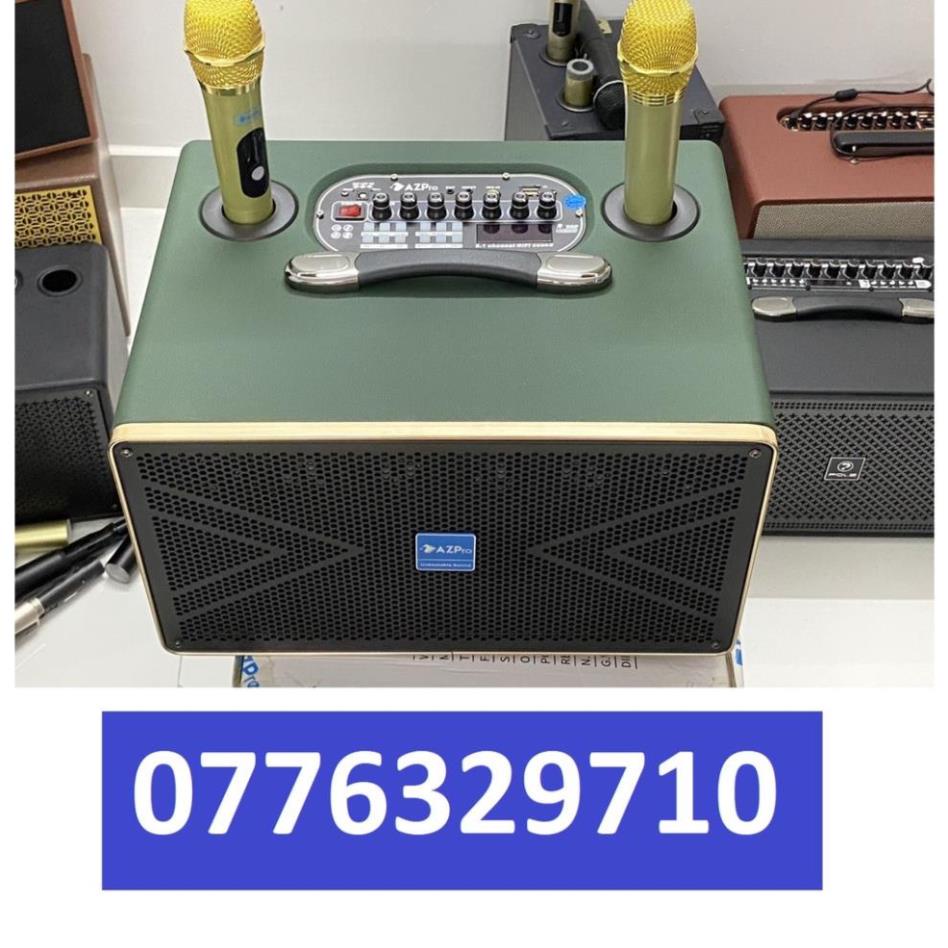 Loa di động AZPRO AZ 388 karaoke Mẫu Mới, Âm thanh cực chi tiết với 6 Loa Trung, 2 Loa Treble 1 Loa Bass 15cm