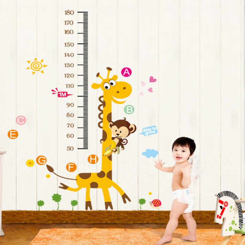 Decal dán tường hươu cao cổ,,,