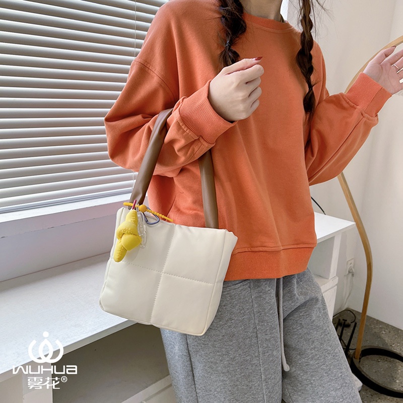 Túi Đựng Mỹ Phẩm Da PU Hình Vuông Có Đệm Lót Cánh Tay Tiện Dụng Mang Theo Du Lịch