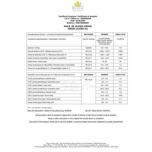 Virgin Jojoba Vàng Thượng Hạng