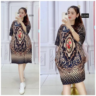 (55kg đến 85kg) Đầm Suông 3D Big Size, Hình thật shop chụp - D2235