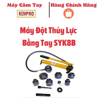 Máy đột thủy lực bằng tay syk8b-bộ khoét tôn thủy lực-bảo hành 6 tháng