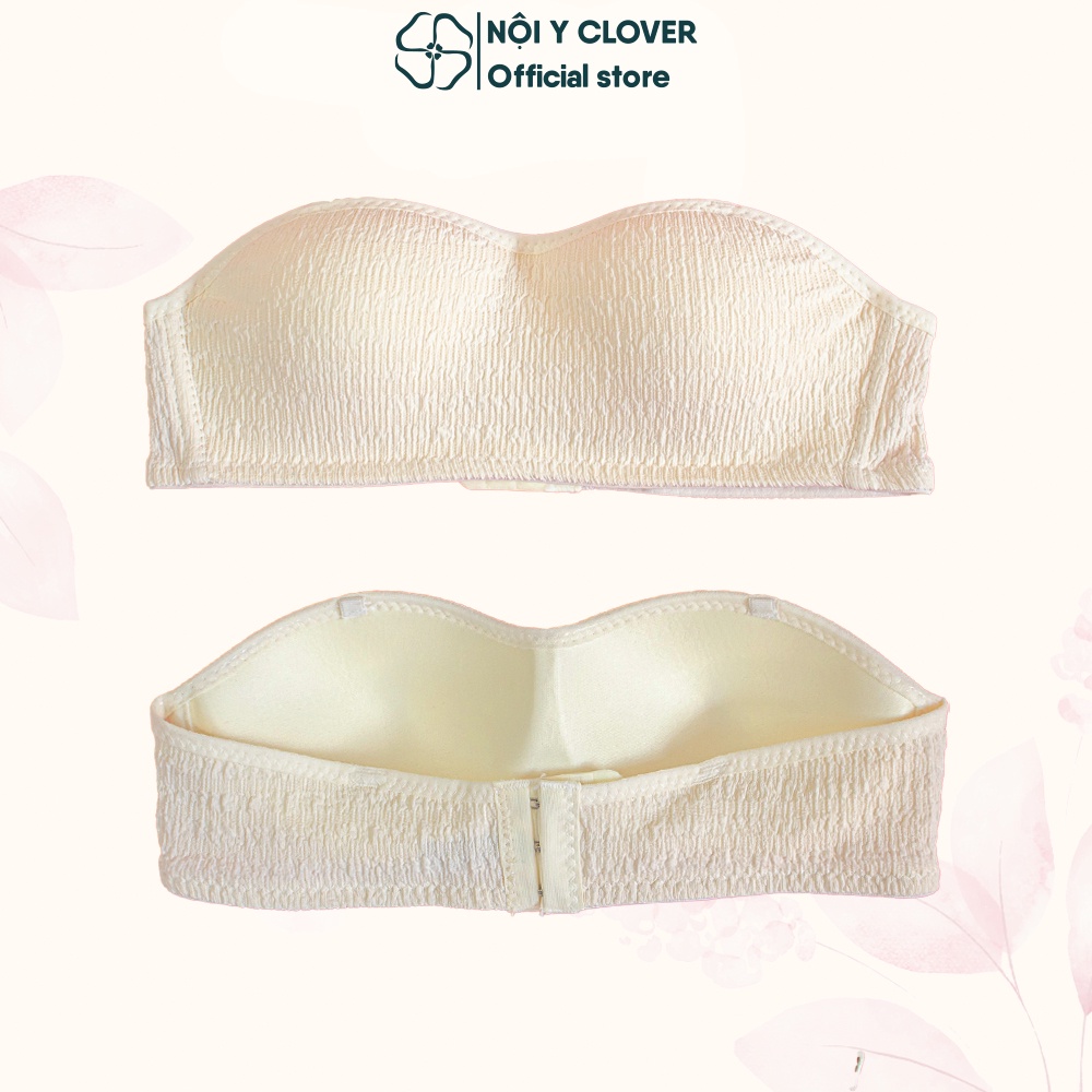 Áo Ngực Nữ Tạo Khe Chất Su Mịn Áo Lót Nữ Không Gọng Mút Bàn Tay 3 Nấc Cài ELSA BRA - 1875
