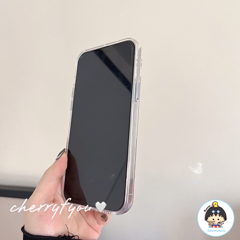 Ốp Điện Thoại TPU Mềm Trong Suốt Chống Sốc Hình Bướm Cho IPhone 14 13 12 11 Pro Max XS XR 8 7 Plus