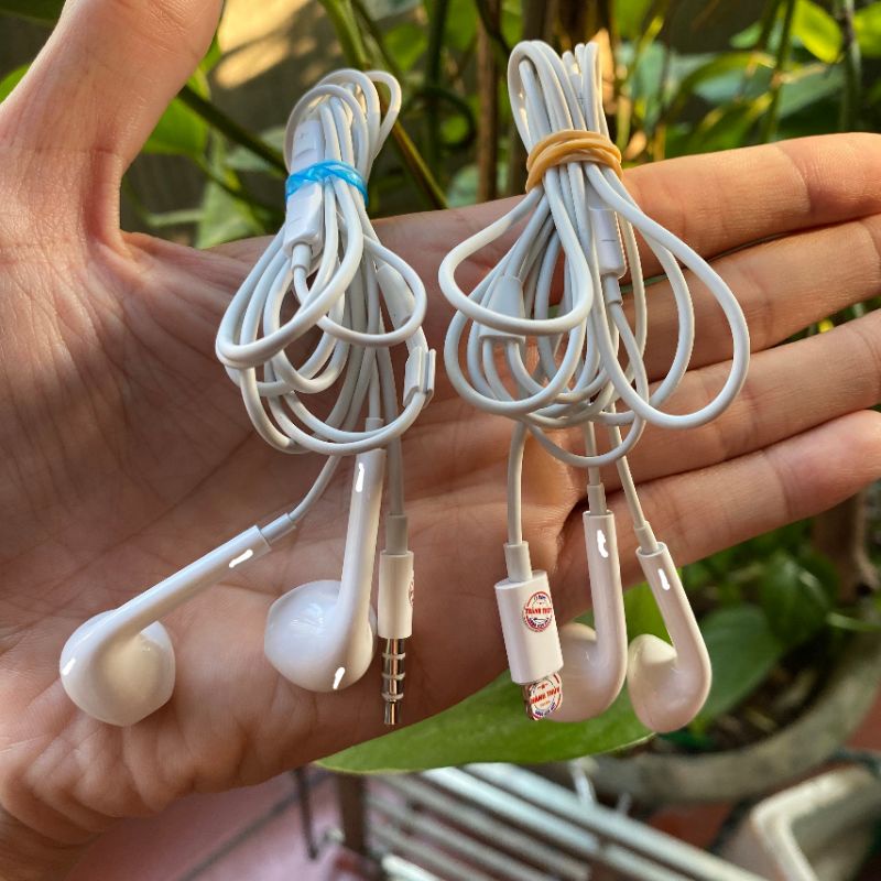 Tai nghe táo chân tròn 3.5,chân ligh.ning bóc máy