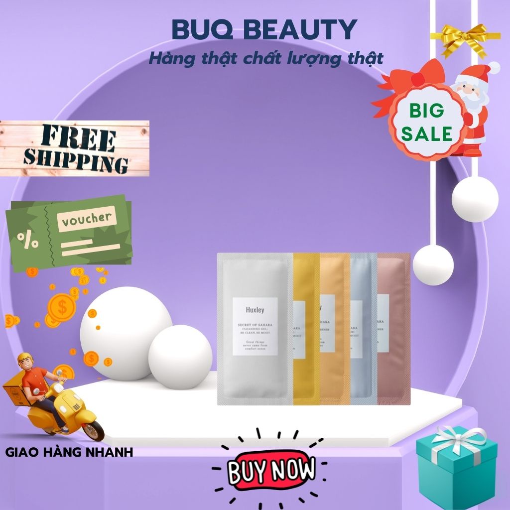 Sample Dưỡng Da Huxley Đủ Loại (Serum Huxley, Kem Dưỡng Huxley, Sữa Rửa Mặt Huxley,..)
