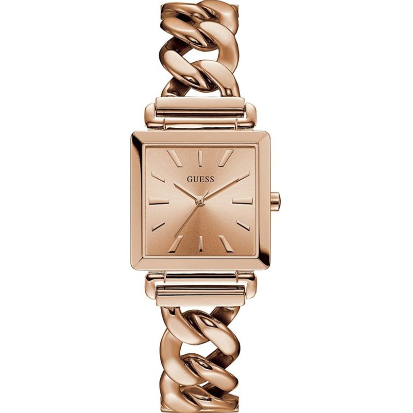 Đồng Hồ Nữ GUESS W1029L3 Dáng Xích Lắc Tay Mặt Vuông 28mm
