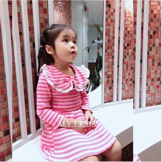 Váy Len Bé Gái Cổ Bèo Mytkids