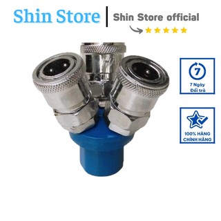 Chạc 3 đầu chia hơi máy nén khí -SHINSTORE