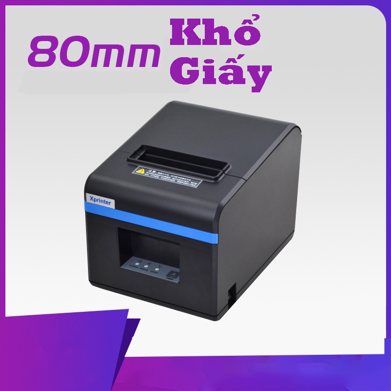 Máy in nhiệt KO DÂY WIFI in hóa đơn bán hàng - in bình luận livestream FB khổ giấy K80mm qua điện thoại laptop