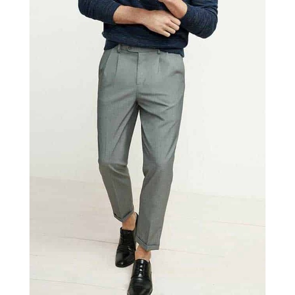 Quần tây nam công sở chất vải tuyết mưa cao cấp không nhăn