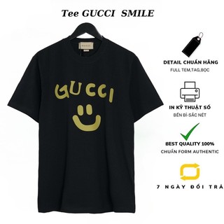 Áo Gucci Smile nam nữ cao cấp Áo thun Gucci in chữ chuẩn Siêu Cấp