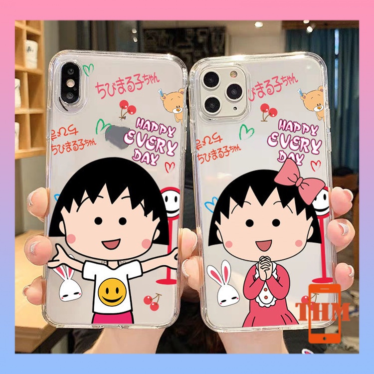 Ốp Điện Thoại Trong Suốt Hình Maruko Cho iPhone 6 / 6plus / 6s / 6splus / 7 / 7plus / 8 / 8plus / x / xr / xs / 11 / 12 / 13 / pro / max / plus / promax / 732