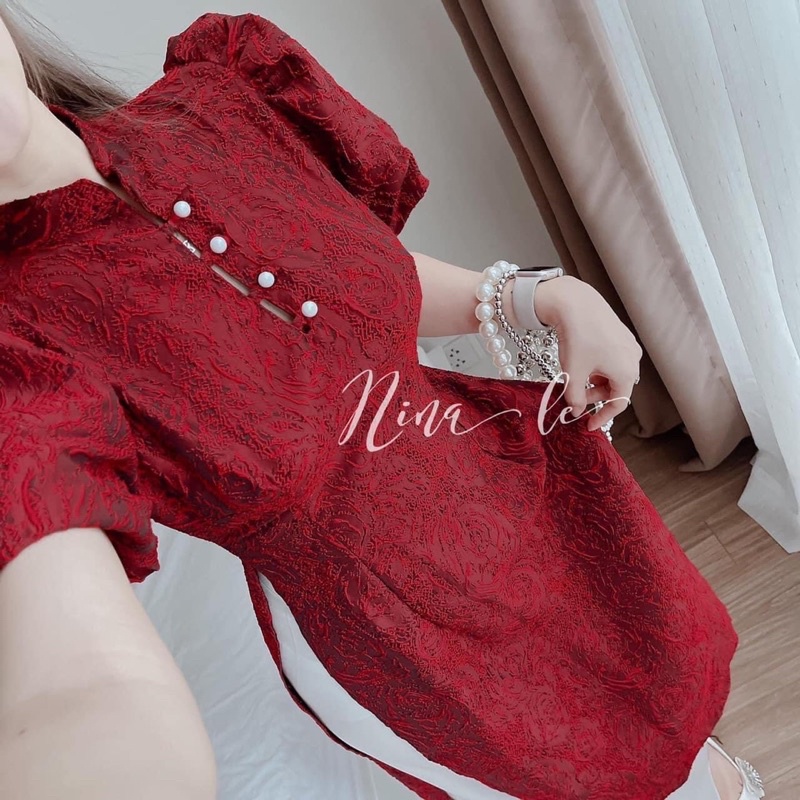 💥sỉ💥áo dài Gấm khoá dọc cho con ti