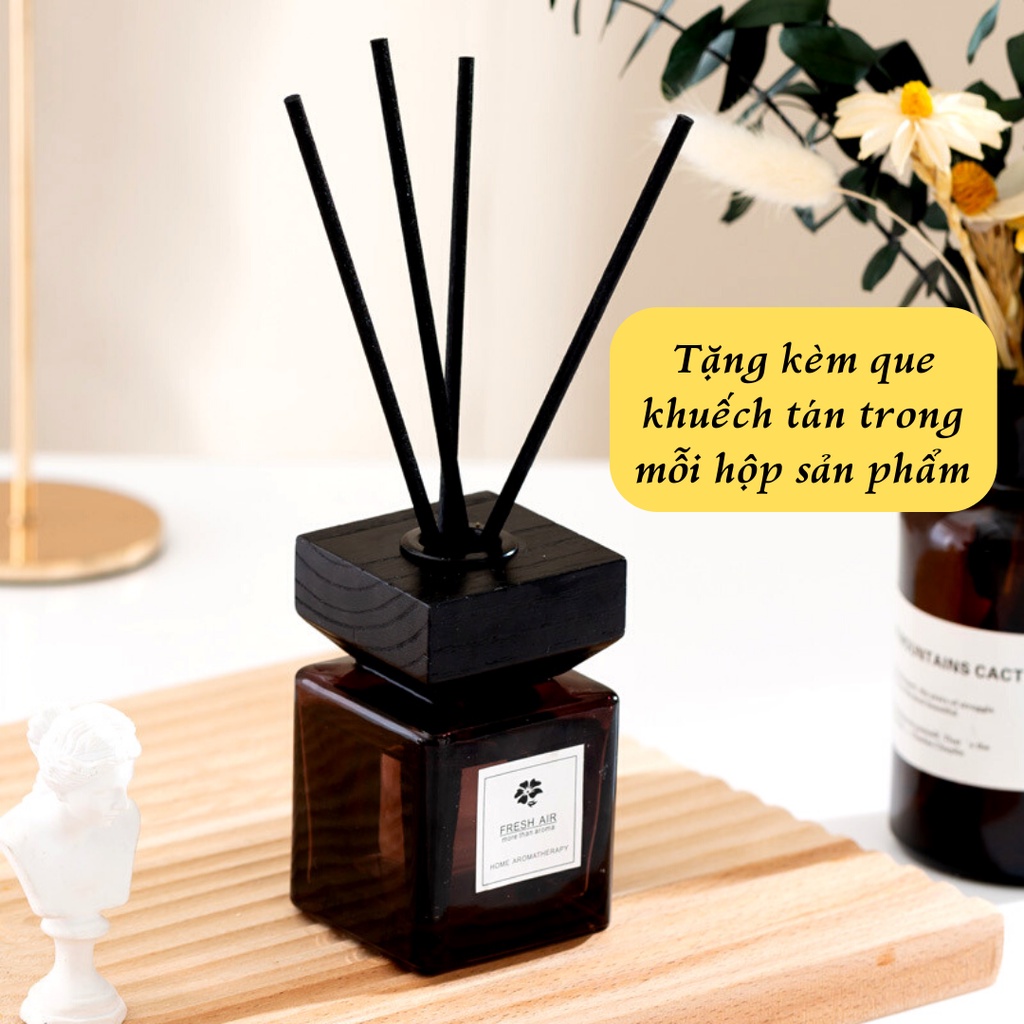 Tinh Dầu Thơm Phòng Lọ Khuếch Tán Thiên Nhiên 100ml Tặng Kèm 5 Que Khuếch tán Khử Mùi Không Khí SOMA KT52