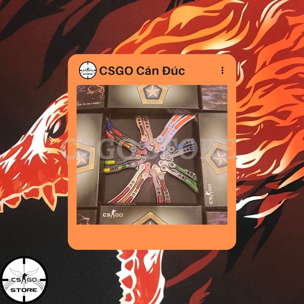 Đồ trưng bày CSGO cán đúc và hộp đựng balisong tại Csgo Shop