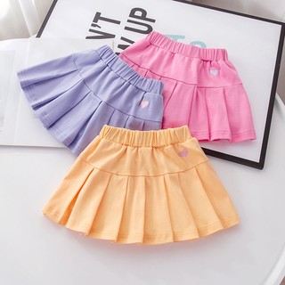 Chân váy xếp li chất liệu cotton thời trang xinh xắn cho bé gái