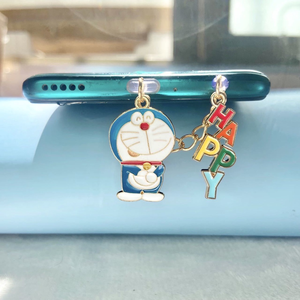 Nút Cắm Chống Bụi Hình Doraemon Dễ Thương Cho Điện Thoại