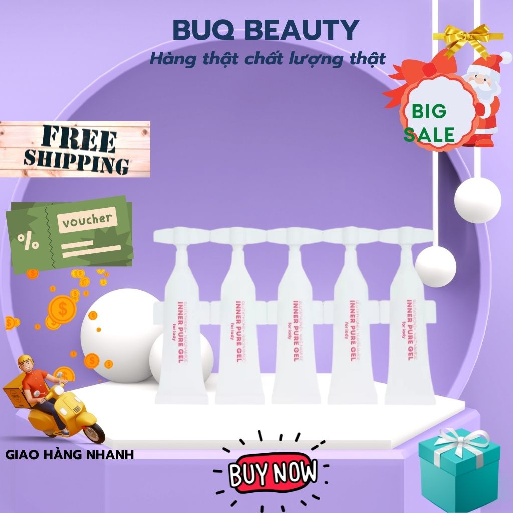 Sét 5 Ống Tinh Chất Làm Hồng Và Se Khít Vùng Kín Angel's Liquid Glutathione + Niacinamide Inner Pure