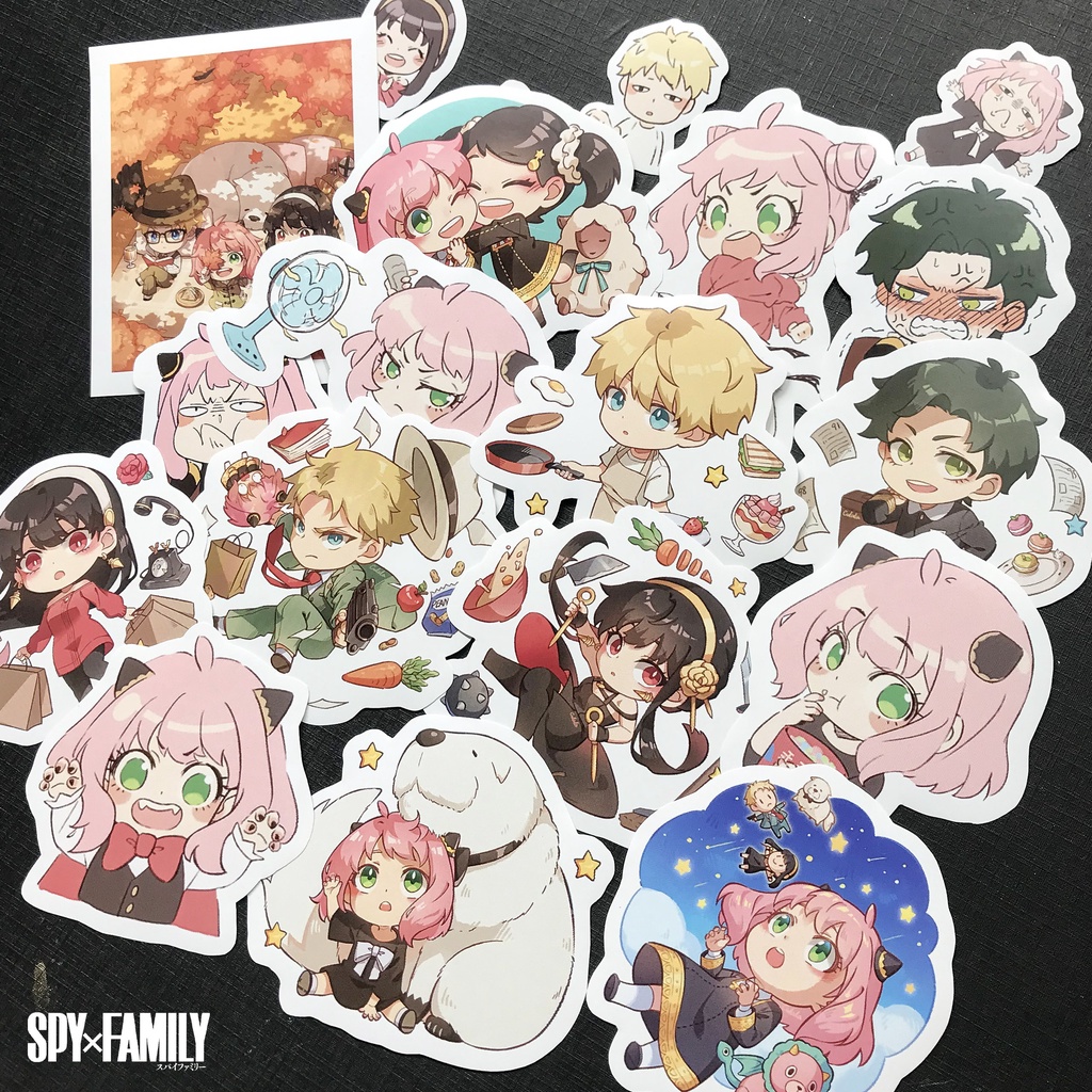 Set Sticker Miếng Dán Spy X Family Chọn Lọc - sticker anime set 20