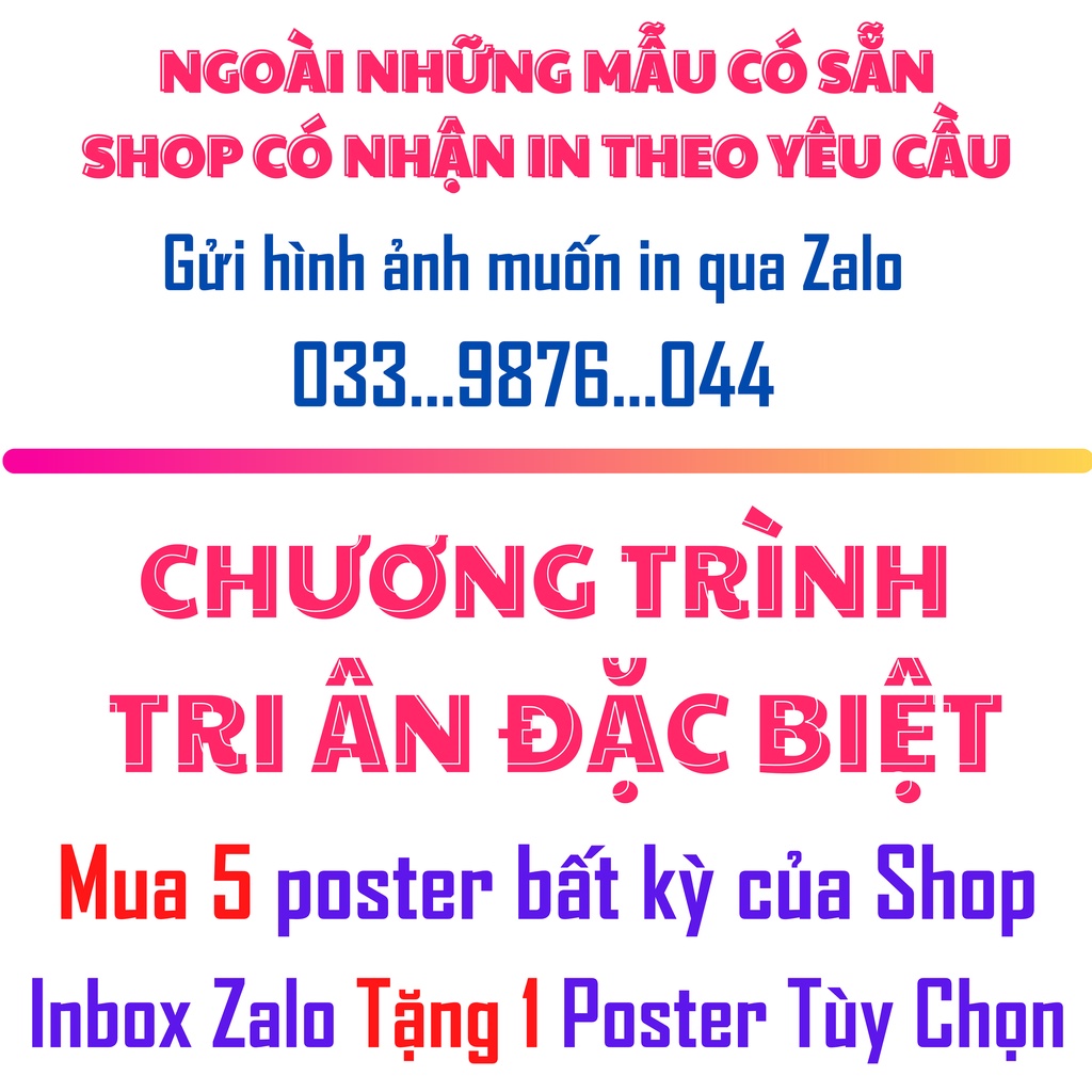 Poster các câu lạc bộ Việt Nam, Poster Bóng Đá Có In Theo Yêu Cầu