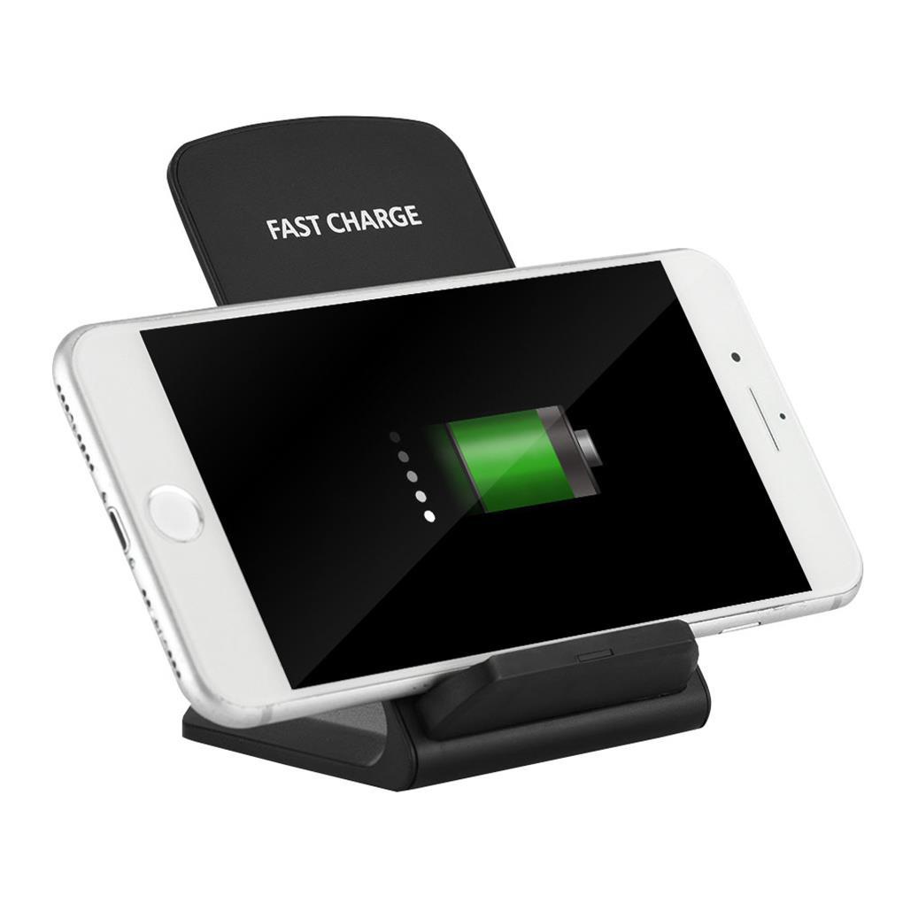 Đế Sạc Đứng Không Dây Qi 2 Cuộn 75% An Toàn Hiệu Quả