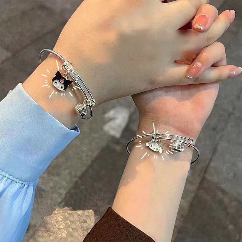 Vòng Tay Họa Tiết Chó Mèo Hoạt Hình Phong Cách Nhật Bản