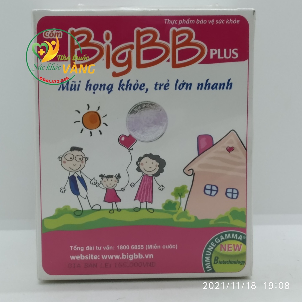 [CHÍNH HÃNG] Cốm BigBB plus hạn chế ốm vặt, trẻ lớn nhanh