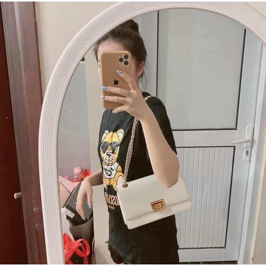 Túi Xách C&K Siêu Xinh Siêu Sang Dây Phối Xích Đeo Chéo Tiện Lợi