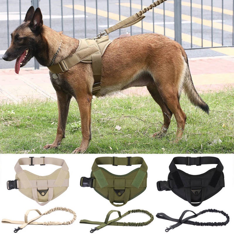 Dog Tactics Chest Strap Outdoor Vest-Style Hand Holding Rope Medium Large Dog German Shepherd Golden Retriever Malinois Labrador Walking Dog GvCt