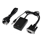 [Xả kho] Bộ Cáp chuyển đổi tín hiệu từ VGA sang HDMI có âm thanh kèm theo cáp Micro USB