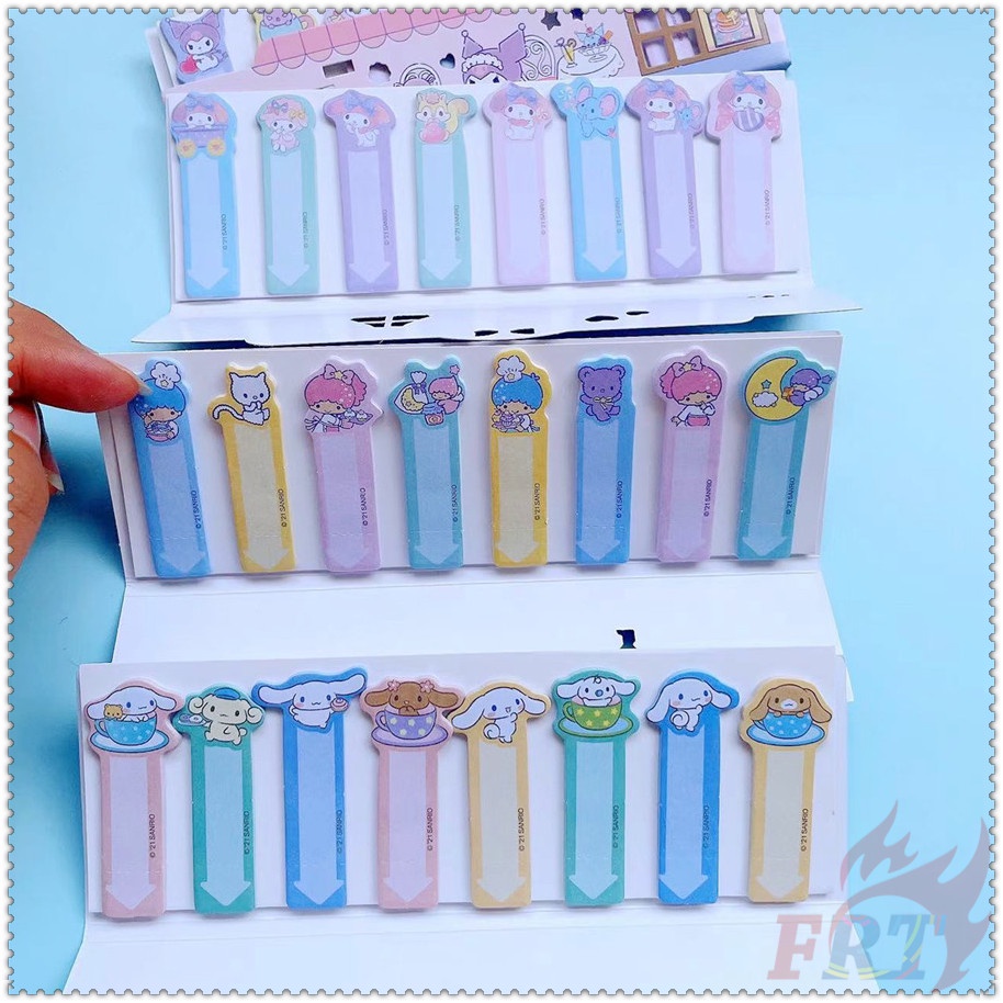 ❣️Set 120 Tấm Giấy Ghi Chú In Chữ sanrio q-4❣️Nhãn Dán Ghi Chú Họa Tiết my melody / kuromi / keroppi / pochacco