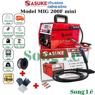 Máy hàn mig không dùng khí 2 chức năng sasuke mig 200f model 2022
